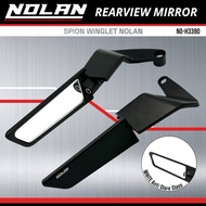 Nolan H3990 Winglet Mirror White Glass Anti-Scratch Universal Mirror..
