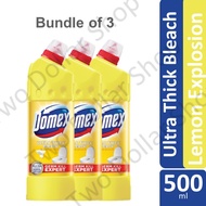 Domex Ultra Thick Bleach Lemon Explosion 500ml (Bundle)