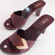 Women's wooden heel sandals/geulis heels/7cm heel clogs