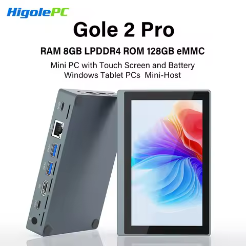 Higole Gole 2 Pro 5.5'' Mini PC Intel N5095 Windows 11 WiFi5 8/16 128/256G 4K Windows Tablet Laptop 