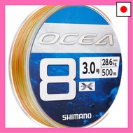 Shimano Ocea 8 Fishing Line, 500m, Size 3.0, 5 Colors, LD-A91S (Size 3)