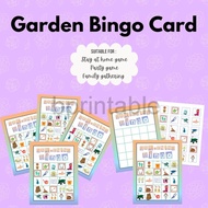 [PDF] Garden Bingo Game Printables - Kid's Printable Bingo Game - Bingo Game for Kids - Garden Bingo