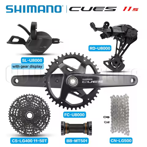 Shimano CUES U8000 11s Groupset U8000 Crankset SL-U8000 RD-U8000 LG400 LG700 Cassette Sprocket LG500