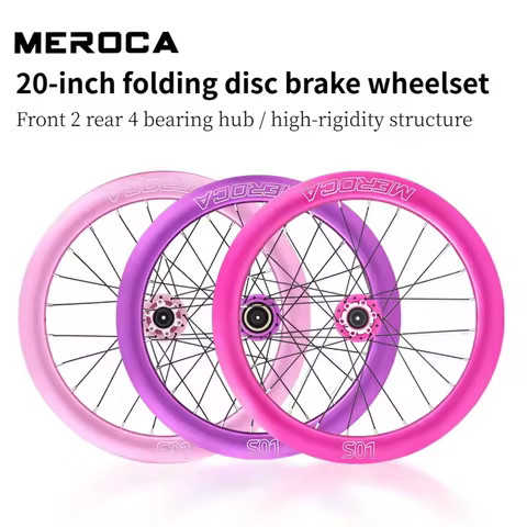 MEROCA 20 inch wheel 406 Disc brake For DAHON Tern folding bike 24-hole hub Upgraded High Profile Wh