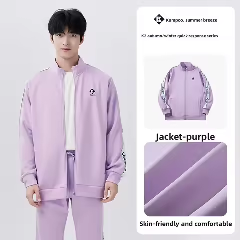 kumpoo men's badminton uniform hoodies sportswear women's tennis sports jackets coats pants