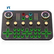 XLR Microphone Compatible K600 Gaming Audio Mixer, Streaming Live Sound Card Mixer