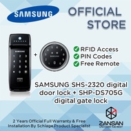 Samsung SHS-2320 Digital Door Lock + SHP-DS705G Digital Gate Lock/AA Batteries / Installation Included