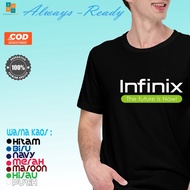 Infinix LOGO Smartphone T-Shirts Company T-Shirts - Latest Men's/Women's Distro T-Shirts - BAJUSARI