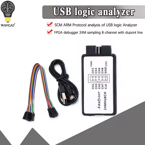 USB Logic Analyzer 24MHz 8 Channel 24M/seconds Logic Analyzer Debugger For ARM FPGA Logic Analyzer L