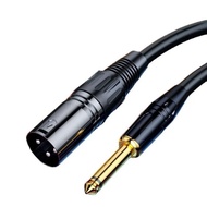 3-pin XLR (male/female) to 1/4 inch TS (male) 1.5 mtr/Heavy Duty 2 XLR Female to 2 RCA Male Cord Ste