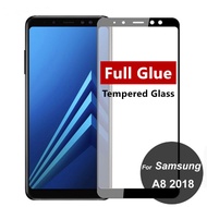 Full Glue Screen Protector Tempered Glass For Samsung Galaxy A8 Plus A8+ A8 2018