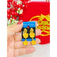 Standard color wedding apricot flower earrings