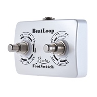 [ammoon]เอฟเฟคกีต้าร์ Rowin BeatLoop Dual Footswitch Foot Switch Pedal for Rowin BEAT LOOP Recording Effect Pedal with 6.35mm Cable