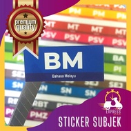 Sticker Subjek / Sticker Mata Pelajaran