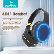 Doomhot H6 Tai nghe bluetooth Mũ Nón Tai nghe không dây Bluetooth Tai nghe gập Thông Minh Đèn thân x