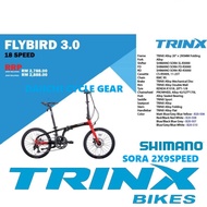 Ready To Install TRINX FOLDING BIKE FLYBIRD 3.0 20INCH 451 SORA 9SPEED