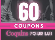 60 COUPONS COQUINS POUR LUI: Petites Faveurs coquines et romantiques à offrir à son ou sa chéri(e) p