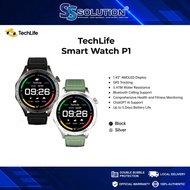 REALME Techlife Smart Watch P1 I 1.43" AMOLED display I GPS Tracking I ChatGPT AI Support I Bluetoot