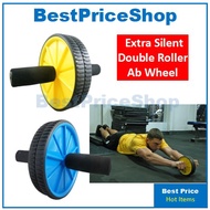 Six Pack 6 Packs Extra Silent Double Roller Ab Wheel with knee mat - Abs Roller