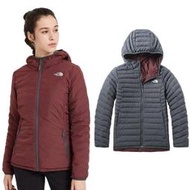 RV城市【美國 The North Face】S零碼送》女 款保暖雙面穿防潑防風連帽羽絨外套 700FP鵝絨_3KTM