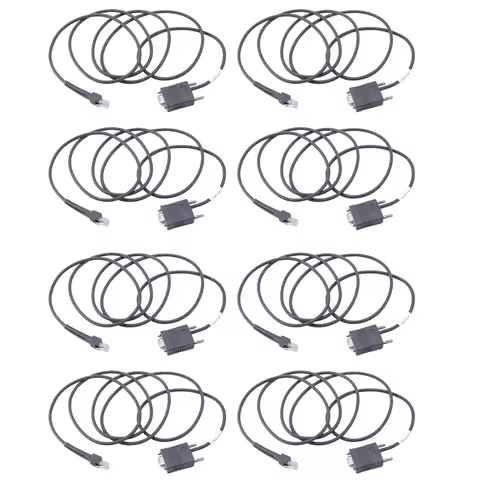 ABVO-8X LS2208 RS232 Serial Cable CBA-R01-S07PAR For Symbol Barcode Scanner LS2208 6.5 Feet