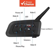 V6 Plus Helmet Bluetooth Intercom 1500M Waterproof Motorcycle Helmet System Intercom Helmet Motorcyc