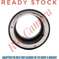 Fd-Nex Adapter Canon Fd To Sony E Mount A6000 A7 Lens