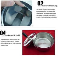 Hot Sale practical Ashtray Stainless Steel Silver Windproof Ashtray Lid Round Shape Smoking Ash Tray