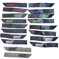 2Pcs ABS Car Fender Side Emblem Stickers For Subaru 2015-2018 Impreza STI WRX Auto Body Exterior Ba