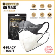 MediShield Duckbill Viral 6D Ultra Soft Medical Disposable Earloop Adult Protective Face Mask 4 Ply Layer (10 Pcs)
