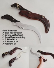Koleksi pisau kudi pisau kerambit pisau silat merpati putih super tajam ukuran besar