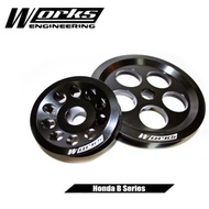 Honda B-series-P.Steering/Alternator(2pcs)-Works Light Weight Crank Pulley