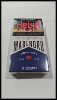 terbaru !!! rokok marlboro kretek biru 12 batang - 1 slop ready