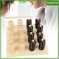 [KoolsooMY] Four in A Row Board Games Wooden 3D Classic Strategy Game 4 Connect in A Row Travel Game