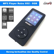 RUIZU X02 HIFI DAP MP3 PLAYER 8GB - HITAM