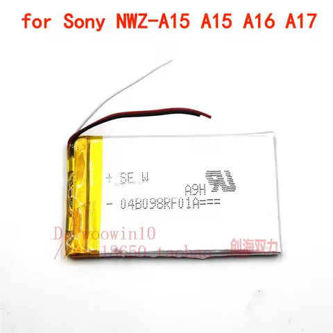 for Sony NWZ-A15 A15 A16 A17 MP3 player Walkman Rechargeable Battery 1100mHA High-Quality Battery