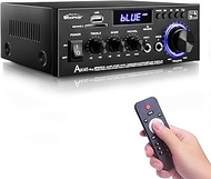 AK45 Pro Stereo Amplifier Home Audio, Stereo Receivers with Bluetooth 5.0,Max 400W, 2.0 Channel Audi