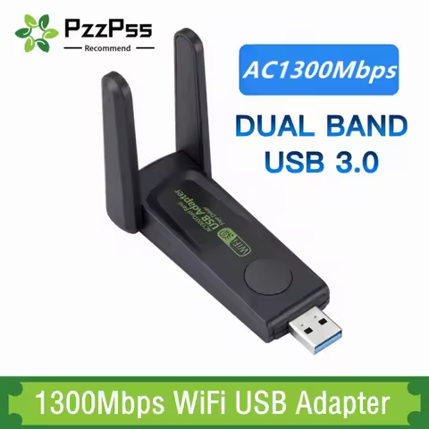 1300Mbps WiFi USB Adapter Dual Band 2.4G/5Ghz Wi-Fi Dongle 802.11AC Powerful Antenna Wireless Receiv