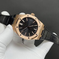 【熱賣】AP皇家橡樹男生機械腕錶 潮流手錶 防水手錶 國產全自動機械廣州手錶防水膠帶皮帶手錶