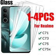 1-4Pcs For Realme C71 Screen Protector Tempered Glass Realme C75 C75X Realme C73 Realmy C73 C75 C75x