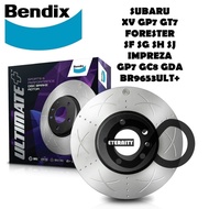 Original Bendix Ultimate+ BR9653ULT+ Front Disc Rotor - Subaru XV GP7 / Forester SF SG SH SJ / Impre