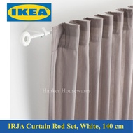 IKEA IRJA Curtain Rod Set, White, 140 cm Langsir Besi Rumah