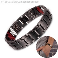 【CW】☬▲۞  Titanium Magnetic Mens 15mm Anti-allergy Benefits Wristband