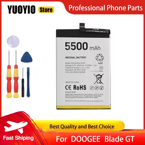 Battery For DOOGEE Blade GT Play N50S X97 Pro X98 Pro Note 59 VMax Plus/Pro/S S100 Pro T10E S200 Plu