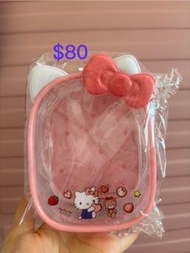 $80 全新 Hello Kitty痛包 chiikawa hello kitty sanrio痛包 sanrio公仔袋 chiikawa x hello kitty PVC pouch