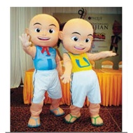 upin ipin Mascot Costume Cartoon Character Party Carnival Cosplay Cloth adult size