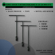 ATS Original Long T-Socket Wrench Black T-Socket Wrench T-Socket Wrench/ Black T-Socket Wrench/ 8mm 