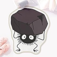 Allenjoy 26.6" x 31.3" Playful Rock Carrier Bathroom Rugs Big Stone Eyes Mat Bathmat Rug Non Slip Wa