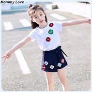 MML Childrens Fashion 2PCS（Blouses+Shorts）High Quality korean style Shorts for kids girl casual clot