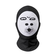Halloween Funny Mask Hat Funny Face Dress Prank Horror Headgear Mesh Mask Funny Hat